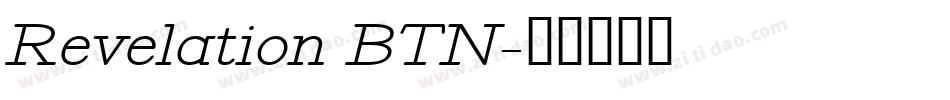 Revelation BTN字体转换